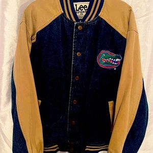 Florida Gators embroidered jean jacket adult medium.